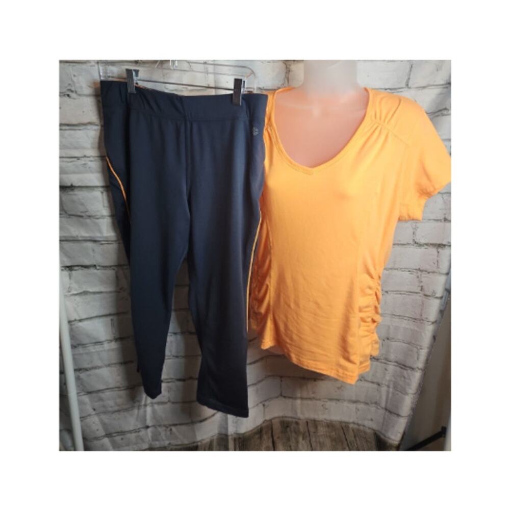Tangerine Women's Top and Capri Set